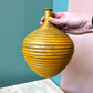 Vintage Alvino Bagni for Raymor Yellow Art Pottery Vase