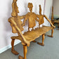 1980 Andrew Willner Three Person Bench/Signed and dated