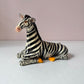 Vintage Paper Mache Zebra Statue