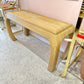 Vintage Curve Legged Pencil Reed Style Console Table