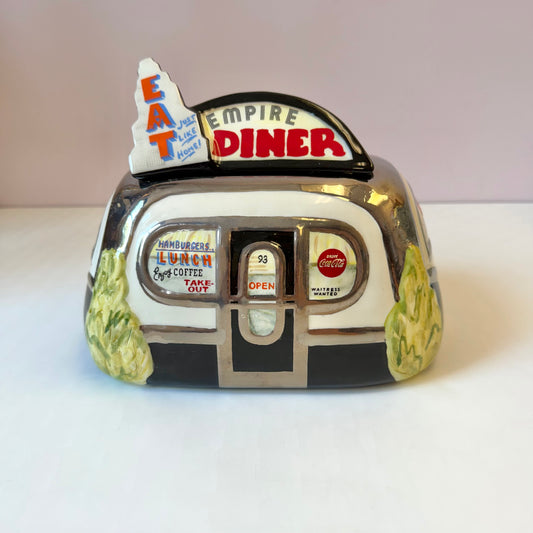 Vintage 1993 Limited Edition Signed Henry Cavanagh "Empire Diner" Cookie Jar