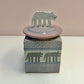 Vintage Post-Modern Ceramic Wolf Cookie Jar by Cunningham Pottery