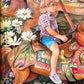 Vintage Original Framed "Once Upon A Springtime" 1981-1982 Acrylic on Board by Phyllis Londraville