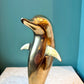 Vintage Brass Dolphin Statue