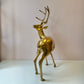 Vintage Extra Large Brass Stag Deer Statue