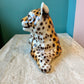 Vintage Porcelain Italian Cheetah Cub Statue
