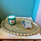 Vintage Brass Peacock Embossed Decorative Tray/Wall Hanging