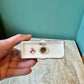 Vintage Ceramic Stack of Money Salt Shaker
