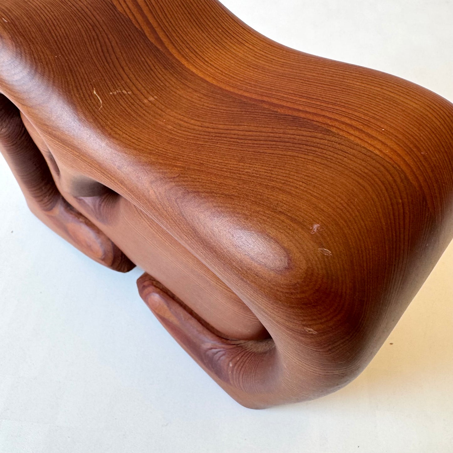 Vintage Handcrafted Rosewood Whale Storage Box