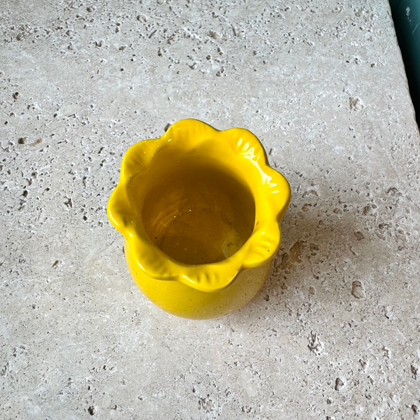 Vintage Italian Badelli Yellow Ceramic Bud vase