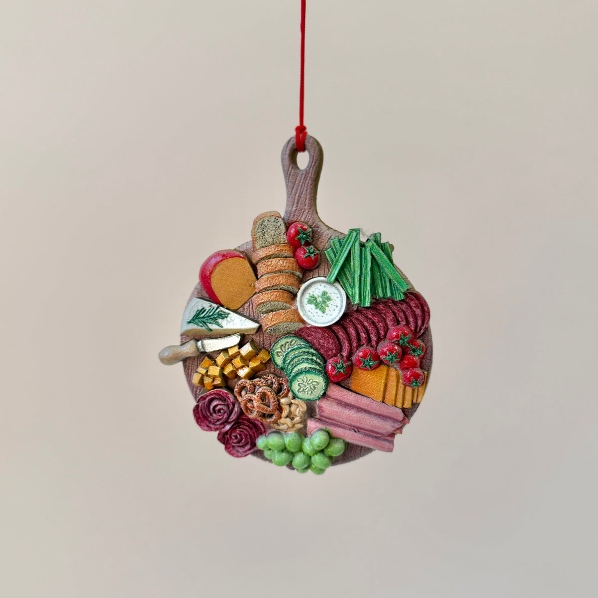 Charcuterie Board Resin Ornament