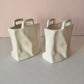 Vintage Pair of Ceramic "Paper Bag" Containers