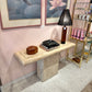 Vintage Maitland Smith Style Tessellated Stone Console Table