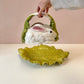 Vintage Bordallo Pinheiro Majolica Rabbit and Lettuce Leaf Covered Platter