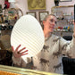 Vintage Large Vetri Murano Glass Egg Lamp
