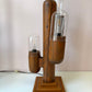 Vintage 1990’s Wooden Modeline Replica Saguaro Cactus Lamp (as is)