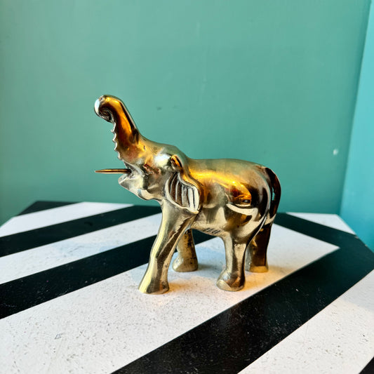 Vintage Brass Elephant Figurine (as is)