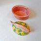 Vintage GEO Paris Ceramic Salmon Tureen Dish (as is)