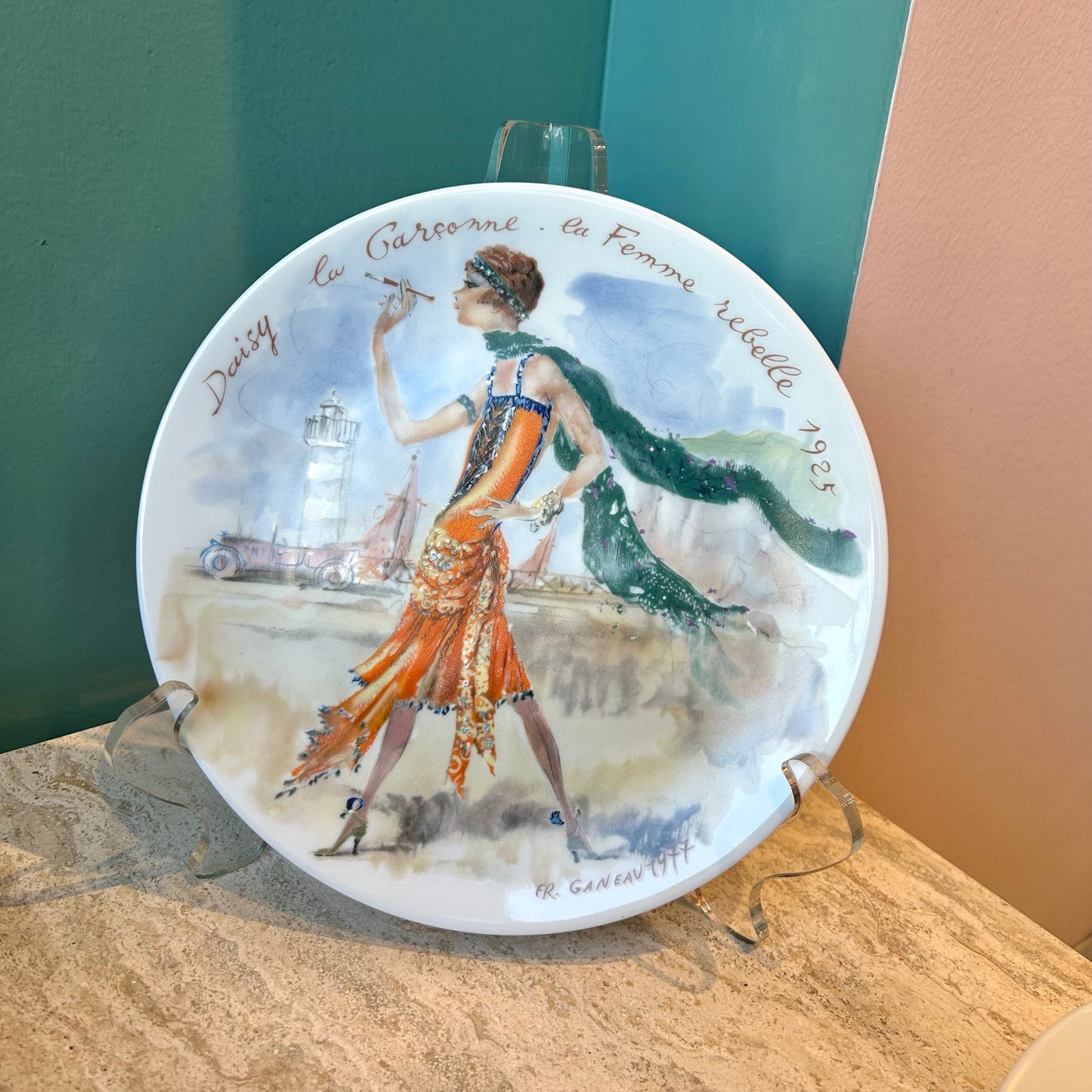 Set of 4 Vintage Porcelain “Women of the Century” Plates