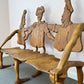 1980 Andrew Willner Three Person Bench/Signed and dated
