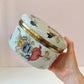 Vintage Porcelain Hinged Floral Box from Andrea by Sadek