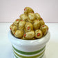 Vintage Italian Ceramic Olive Lidded Canister