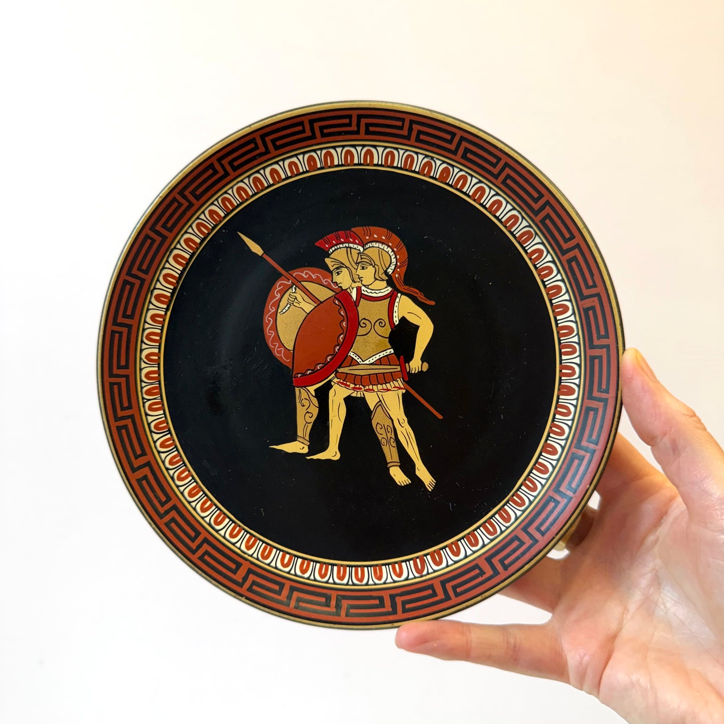 Vintage Set of 6 Terracotta Ancient Greek Replica Wall Plates