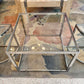 Vintage Three Piece Chrome and Glass Coffee Table