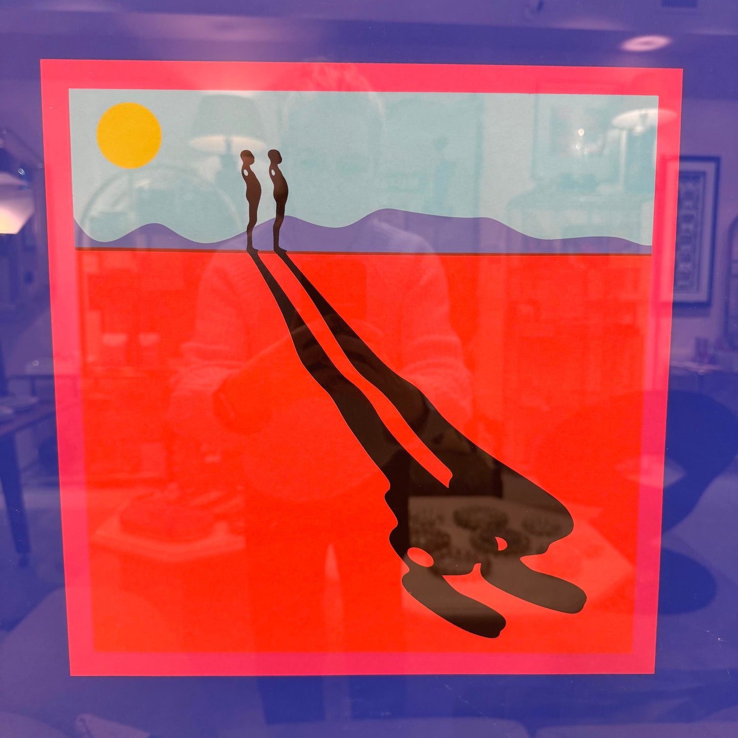 Vintage “Falling Man” Serigraph Print by Trova