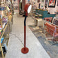Vintage Postmodern Lightolier Style Red Gooseneck Floor Lamp
