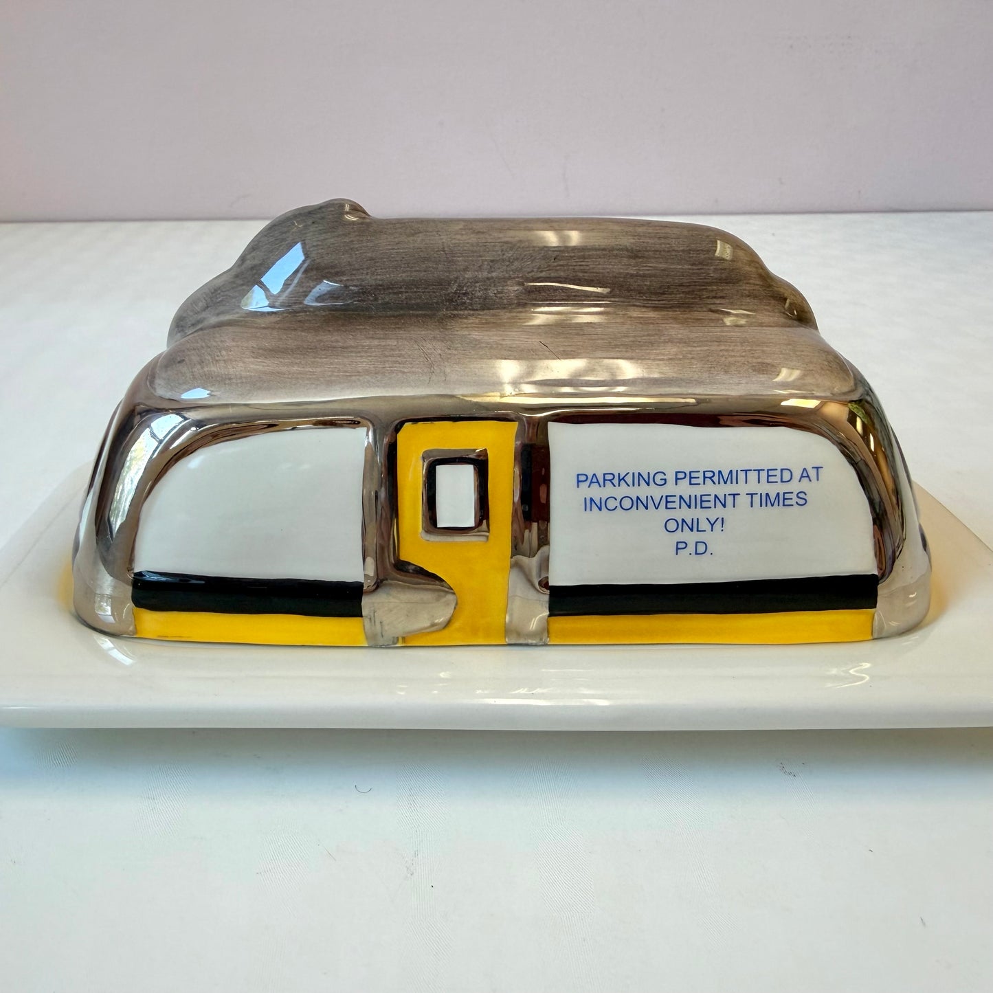 Vintage "Mom's Diner" Butter Dish by Henry Cavanagh