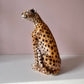 Vintage Large Italian Porcelain Cheetah Statue