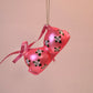 Pink Bra Glass Ornament
