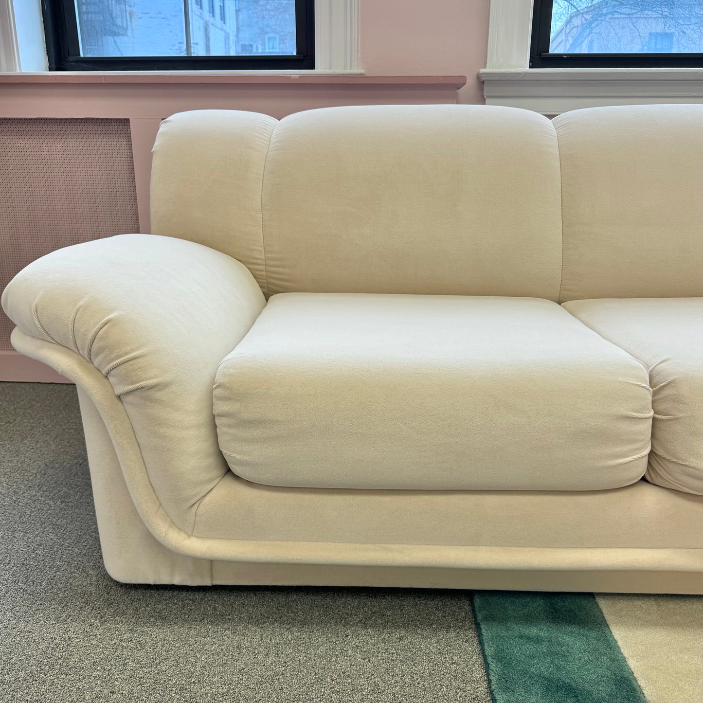 Vintage Three Piece Cream Sofa by Carson’s