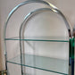 Vintage DIA Style Chrome and Glass Arched Etagere/item
