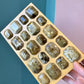 Gold Toned Resin Box with Decorative Gem Lid