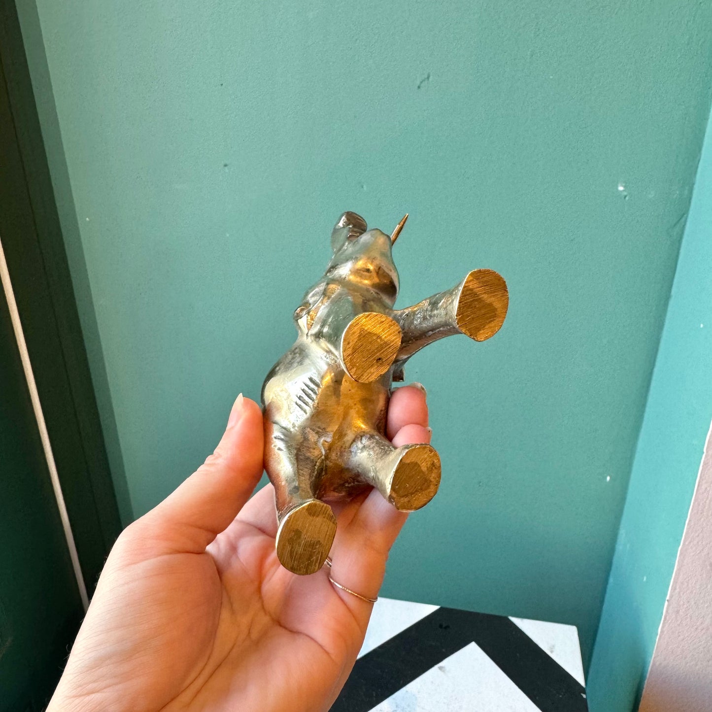Vintage Brass Elephant Figurine (as is)