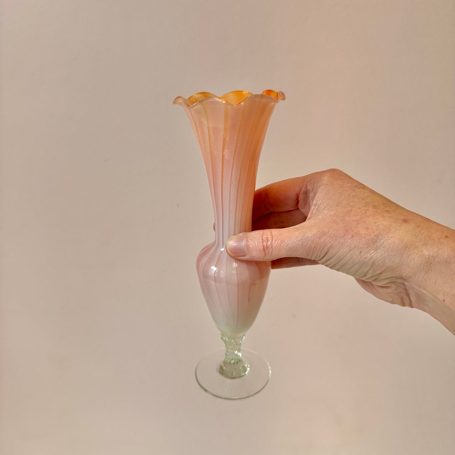 Vintage Murano Style Art Glass Bud Vase/Item