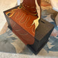 Vintage 1980's Art Deco Lady Wooden Bench Chest
