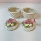 Vintage Set of 2 Fish Lidded Bowls by Fitz and Floyd