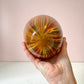 Vintage Multi-Color Feathered Glass Vase