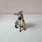 Vintage Small Bahati Ceramic Zebra Figurine