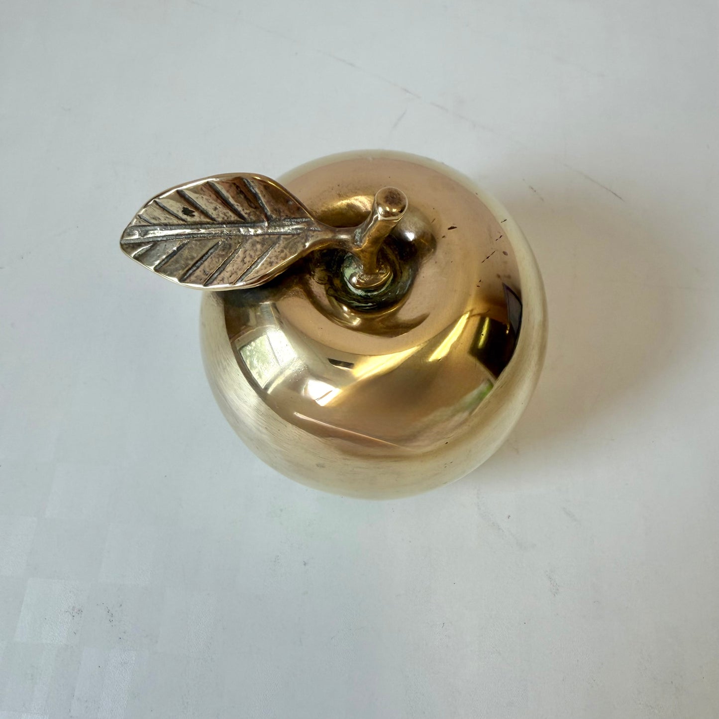 Vintage Brass Apple Bell