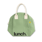 Zipper Lunch Bag - ‘Lunch’ Moss