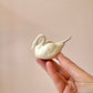 Vintage Porcelain Ceramic Swan with Spoon by Lenox