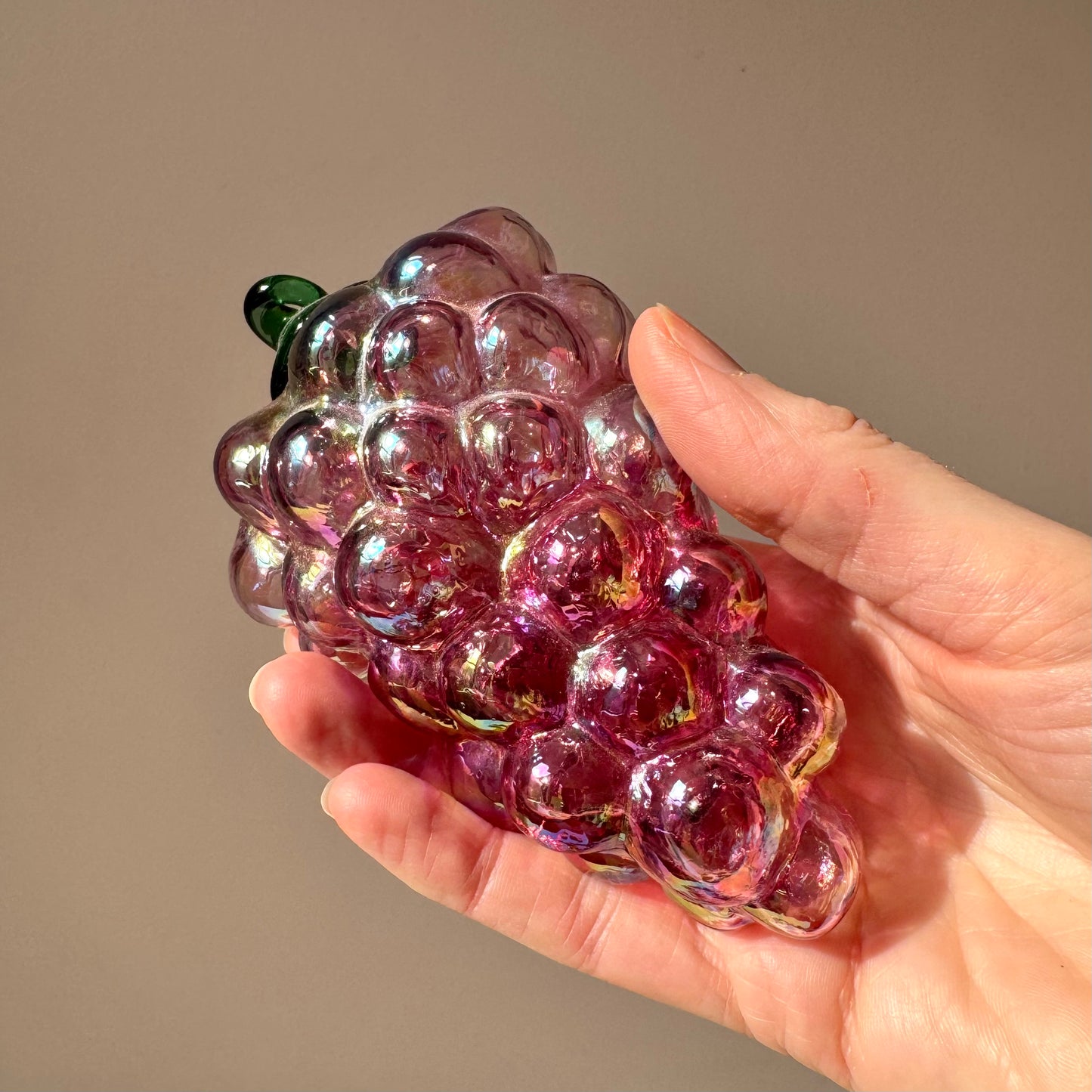 Vintage Iridescent Glass Fruit/item