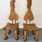 Pair of 1980 Andrew Willner Figure Chairs/Signed and Dated
