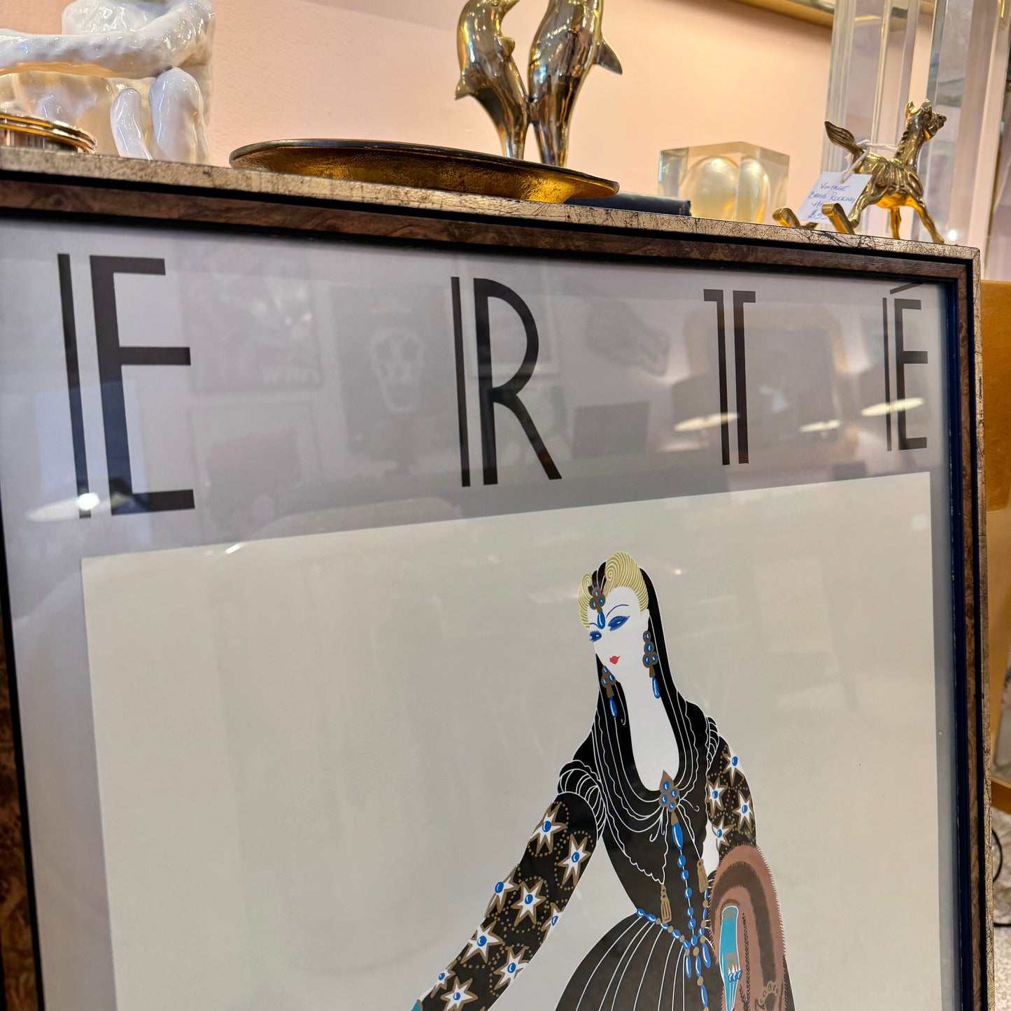 Vintage Art Deco 'Don Juan' Framed Lithograph by Erte