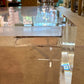 Vintage Square Lucite Coffee Table with Arch Base