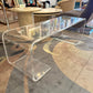 Vintage 1970's 'Scroll' Waterfall Lucite Coffee Table